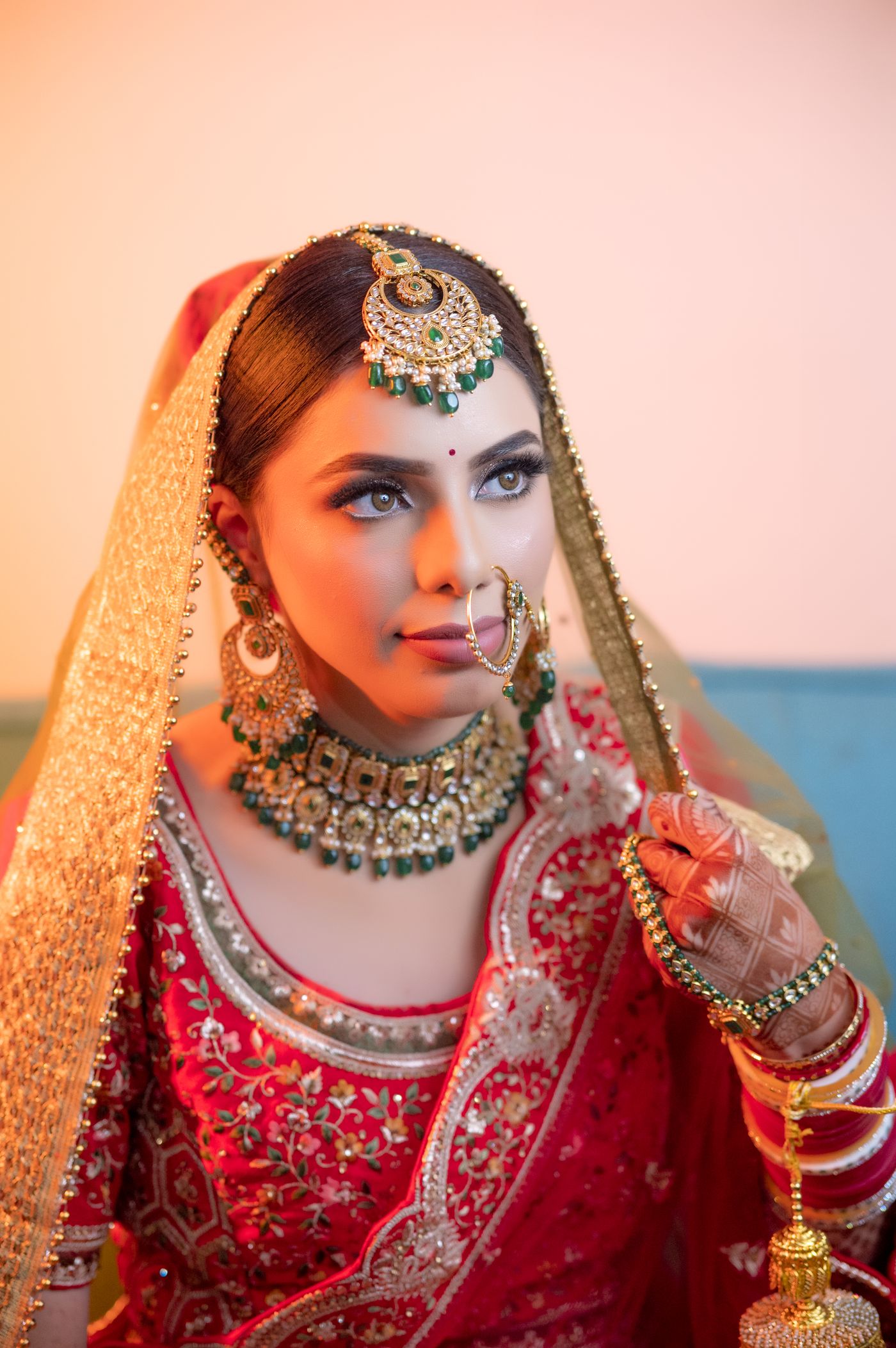 Maang tikka bridal styling
